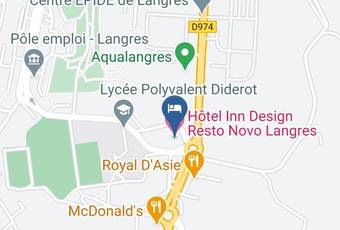 Hotel Inn Design Resto Novo Langres Map - Grand Est - Haute Marne