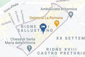 Hotel Invictus Carta Geografica - Latium - Rome