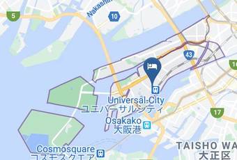 Hotel Kintetsu Universal City Map - Osaka Pref - Osaka City Konohana Ward
