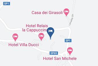 Hotel La Collegiata Carta Geografica - Tuscany - Siena