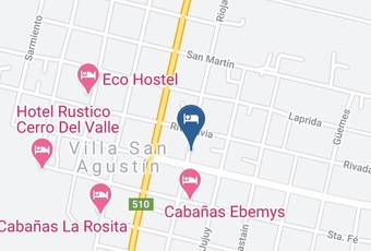 Hotel Las Negritas Mapa - San Juan - Valle Fertil Department