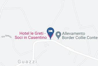 Hotel Le Greti Soci In Casentino Carta Geografica - Tuscany - Arezzo