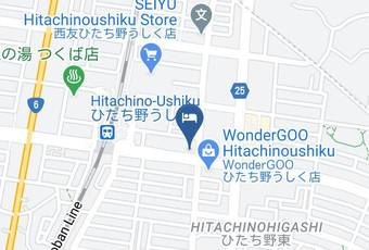 Hotel Life Tree Hitachino Ushiku Map - Ibaraki Pref - Ushiku City