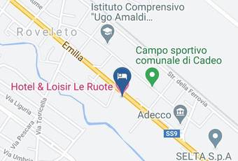 Hotel & Loisir Le Ruote Carta Geografica - Emilia Romagna - Piacenza