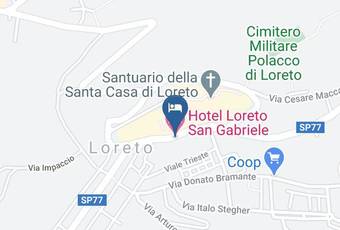 Hotel Loreto San Gabriele Carta Geografica - Marches - Ancona