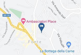 Hotel Marconi Fiuggi Albergo 3 Stelle Carta Geografica - Latium - Frosinone
