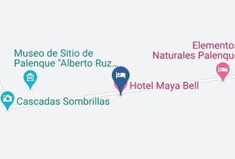 Hotel Maya Bell Mapa - Chiapas - Palenque