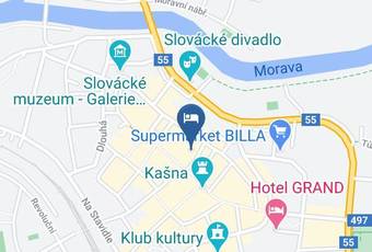 Hotel Mlynska Map - Zlin - Uherske Hradiste