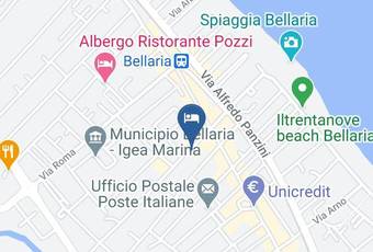 Hotel Nanni Carta Geografica - Emilia Romagna - Rimini