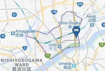 Hotel Neo World Map - Osaka Pref - Osaka City Yodogawa Ward