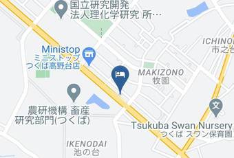 Hotel New Takahashi Kouyadai Map - Ibaraki Pref - Tsukuba City