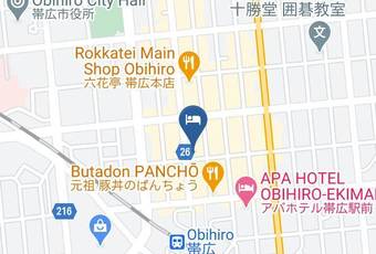 Hotel Nupka Map - Hokkaido - Obihiro City