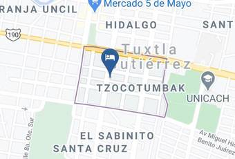 Hotel Palma Real Mapa - Chiapas - Tuxtla Gutierrez