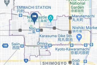 Hotel Pangea Nijo Map - Kyoto Pref - Kyoto City Nakagyo Ward
