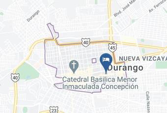 Hotel Paso Real Mapa - Durango - Durango Durango Centro