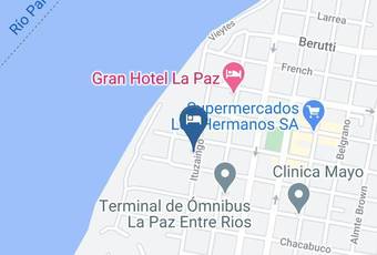 Hotel Portal Del Rio Mapa - Entre Rios - La Paz