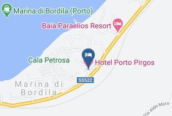 Hotel Porto Pirgos Carta Geografica - Calabria - Vibo Valentia