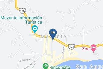 Hotel Posada El Manantial Mapa
 - Oaxaca - Santa Maria Tonameca