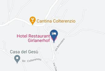 Hotel Restaurant Girlanerhof Carta Geografica - Trentino Alto Adige - Bolzano