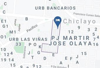 Hotel Rey De Oro Map - Lambayeque - Chiclayo