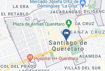 Hotel San Francisco Mapa - Queretaro - Santiago De Queretaro