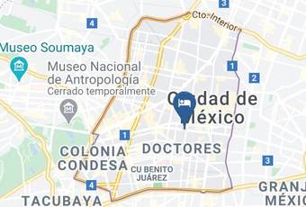 Hotel San Juan Mapa - Mexico City - Cuauhtemoc