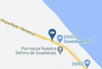 Hotel Sarita Mapa - Veracruz - Tecolutla