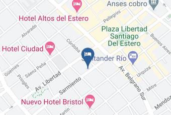 Hotel Solano Mapa - Santiago Del Estero