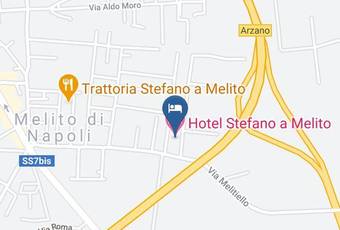 Hotel Stefano A Melito Carta Geografica - Campania - Naples