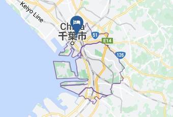 Hotel Sun City Chiba Carta Geografica - Chiba Pref - Chiba City Chuo Ward