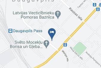 Hotel Teika D Map - Daugavpils