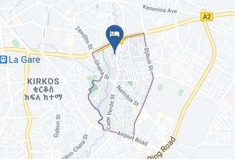 Hotel Tirago Map - Addis Ababa