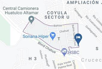 Hotel Tortuga Huatulco Mapa - Oaxaca - Santa Maria Huatulco