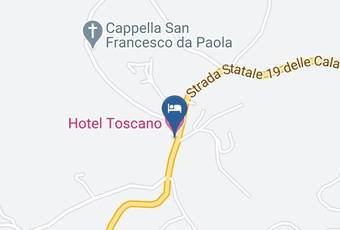 Hotel Toscano Carta Geografica - Calabria - Cosenza