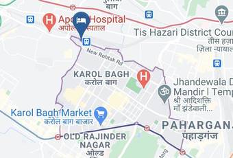 Hotel Uk Residency Map - Delhi - New Delhi