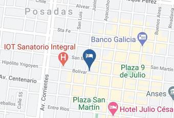 Hotel Urbano Posadas Karte - Misiones - Misiones City