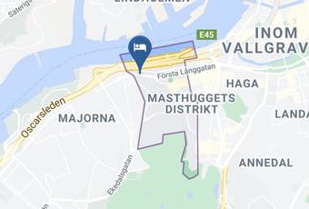 Hotel Vandrarhem Map - Vastra Gotaland County - Goteborg