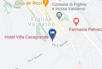 Hotel Villa Casagrande Carta Geografica - Tuscany - Florence