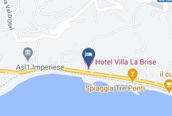Hotel Villa La Brise Carta Geografica - Liguria - Imperia