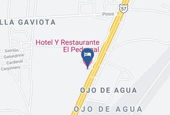 Hotel Y Restaurante El Pedregal Mapa - San Luis Potosi - Matehuala