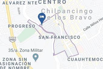 Huacapa Inn Mapa - Guerrero - Chilpancingo De Los Bravo