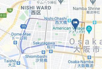 Imano Osaka Shinsaibashi Hostel Map - Osaka Pref - Osaka City Nishi Ward