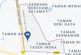 Indra Hotel Boutique Suites Ipoh Map - Perak - Kinta District