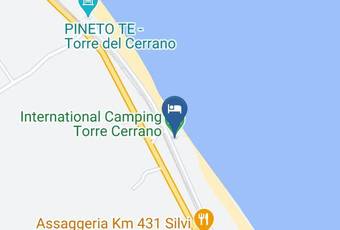International Camping Torre Cerrano Carta Geografica - Abruzzi - Teramo