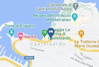 Janus Hotel Carta Geografica - Sardinia - Sassari