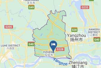 Jingwei International Hotel Carta Geografica - Jiangsu - Yangzhou