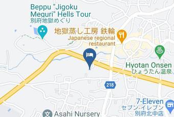 Kappo Ryokan Kannawa Bettei Map - Oita Pref - Beppu City