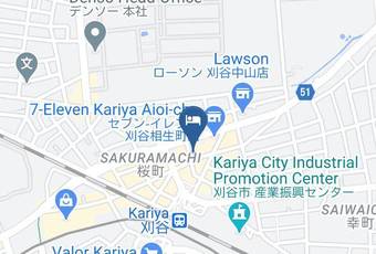Kariya Plaza Hotel Mapa - Aichi Pref - Kariya City