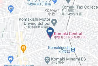 Komaki Central Hotel Map - Aichi Pref - Komaki City