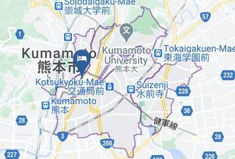 Kumamoto Green Hotel Map - Kumamoto Pref - Kumamoto City Chuo Ward